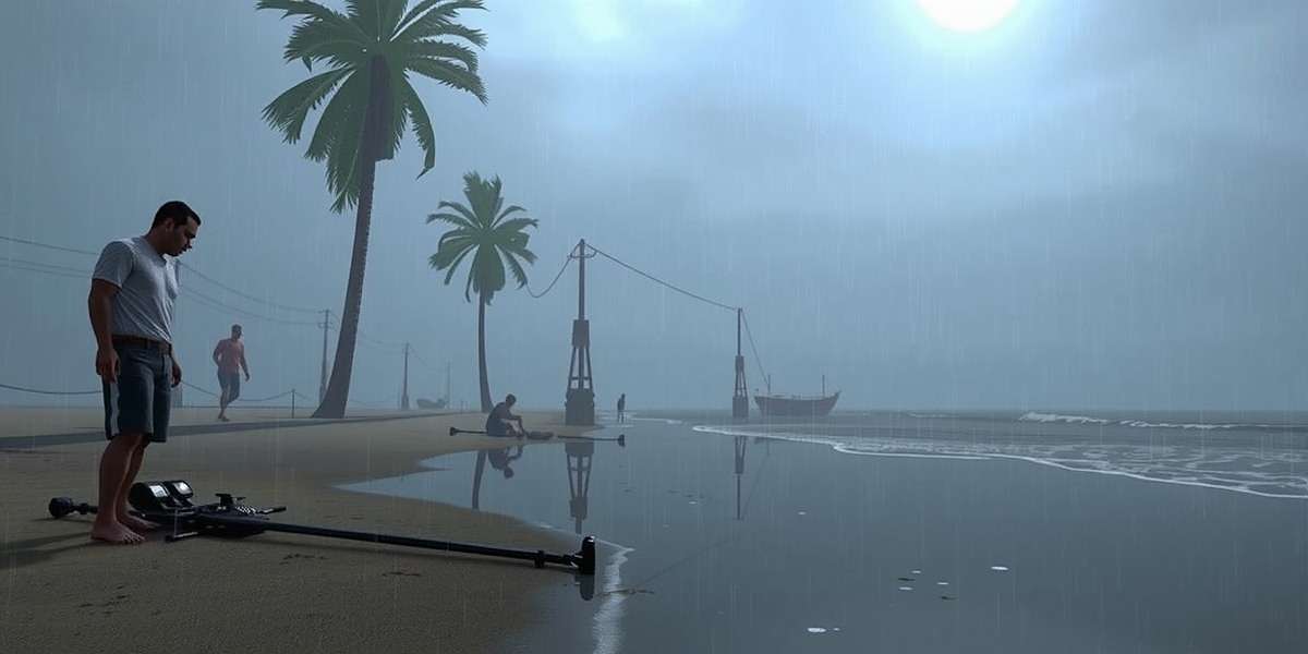 Monsoon Mode in Colva Comets Colva Comets monsoon mode showing rainy weather conditions affecting gameplay on the beach