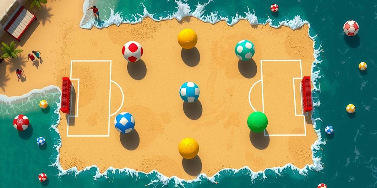 Tactical Setup in Colva Comets Colva Comets tactical view showing beach soccer formation and player positions with environmental obstacles marked