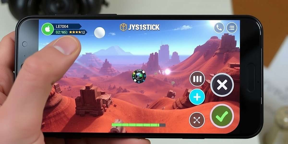 Colva Comets Control Scheme Colva Comets control scheme showing virtual joystick and action buttons on a mobile screen